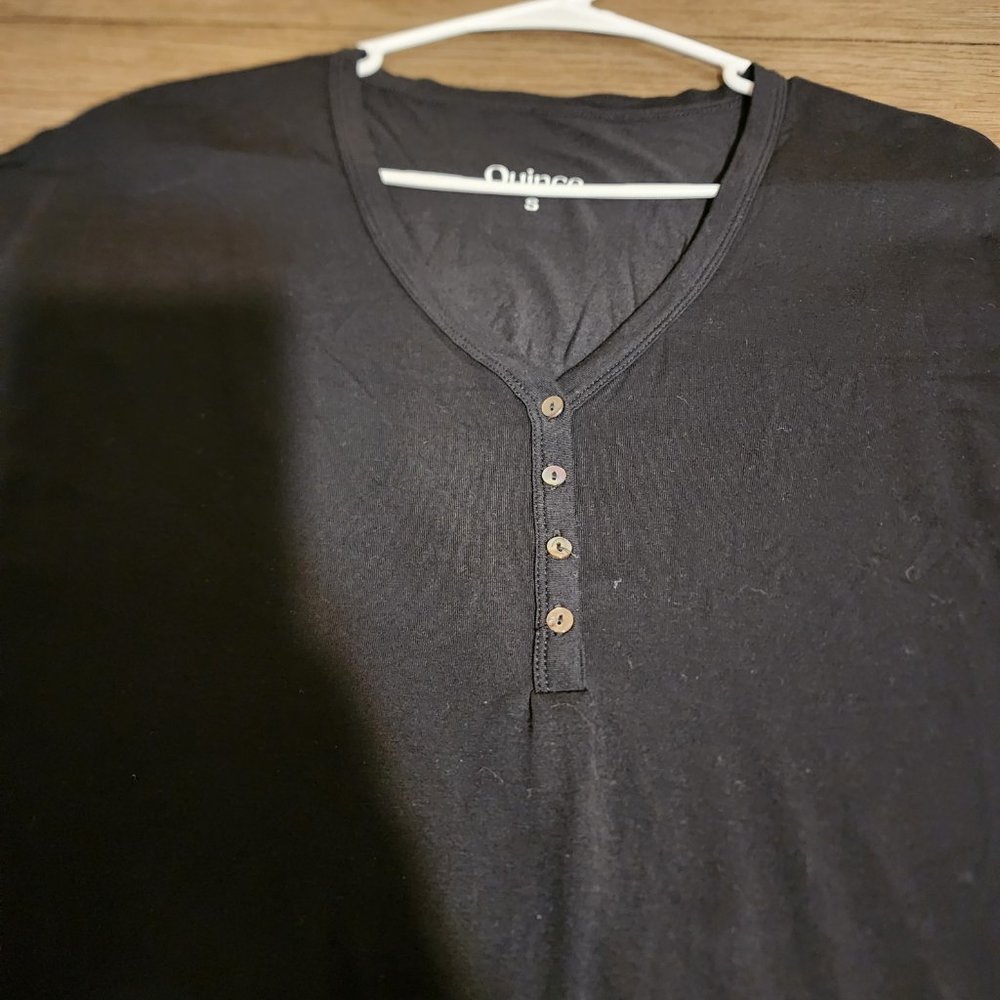 Quince Bamboo Jersey Maternity & Nursing Button Front Nightgown and Robe Small - Picture 11 of 13